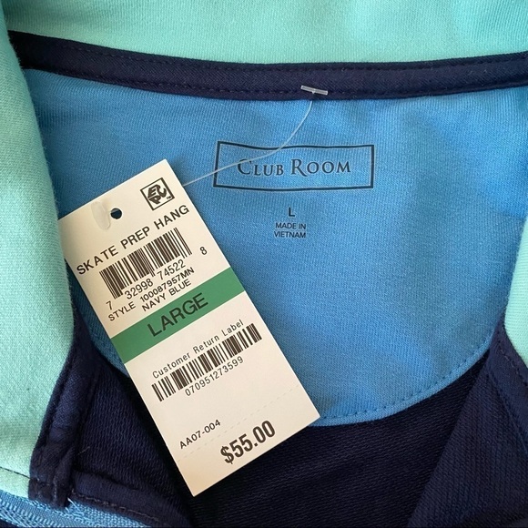 NWT men’s 1/4 zip long sleeve pullover - Picture 4 of 6